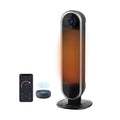 22" Smart Tower Heater Powered by Aria, Wifi, Works with Alexa, Google, Black, AR122