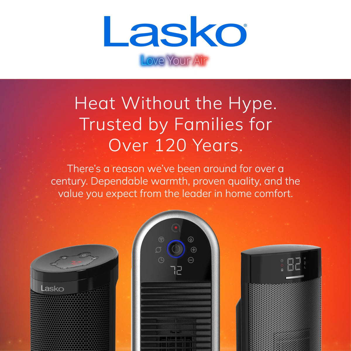 22" Smart Tower Heater Powered by Aria, Wifi, Works with Alexa, Google, Black, AR122